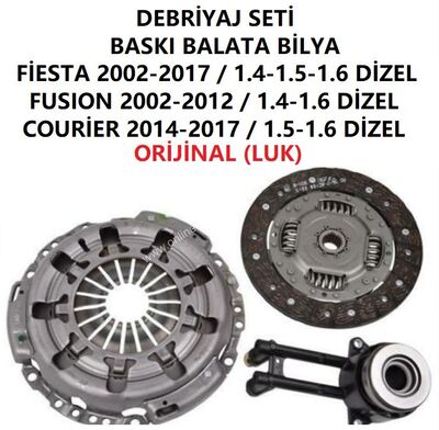FORD FİESTA-FUSION-COURİER DEBRİYAJ SETİ (BASKI BALLTA BİLYA) 8V21 7C623 DA - 1